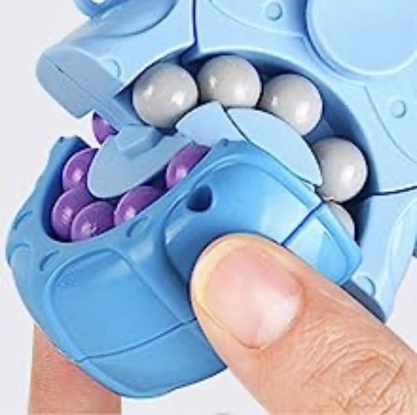 3-in-1 Fidget Spinner Magic Bean Rotating Cube Toy – Double Flip Triangle – Bath Toy – Brain Training Handheld Puzzle Toy – New – For Kids – Random Color
