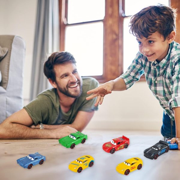 6-piece Mini Metal Alloy Car Dinky Set – Durable Die-cast Toy Vehicles For Kids, Compact Pull-back Cars For Racing, Collecting & Imaginative Play – Realistic Design, Perfect Gift