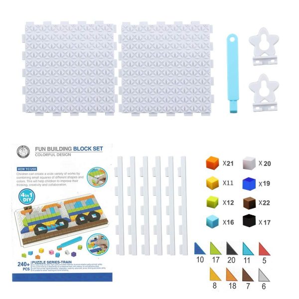 Building Block Set For Kids | Best Quality Block Table Toy For Kids – Toys For Boys & Girls – Building Blocks With Table ( Random Design )