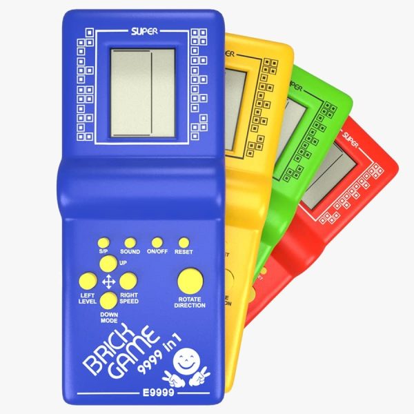 Classic 9999-in-1 Brick Game – Game Classic Fun Tetris Hand Held Lcd Retro Game Toys Handheld Video Game For Kids (random Color) (with Box)