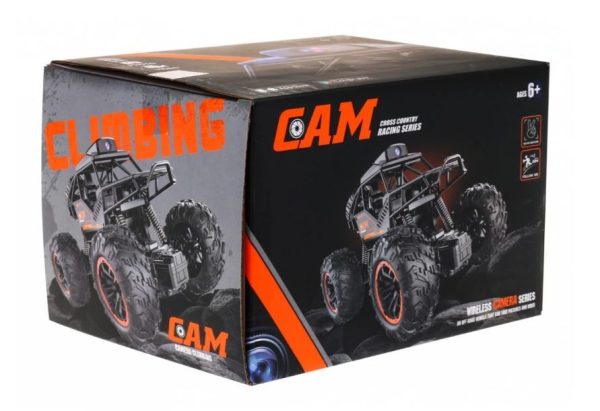 Crawler Cross Country Car With Camera | Remote Control Car With Camera Wifi 720p Hd Fpv Camera, 2.4ghz 1:18 Scale Off-road Remote Control Rechargeable Monster Truck Toys For Boys – Color Black | Toys For Kids | Remote Control Car