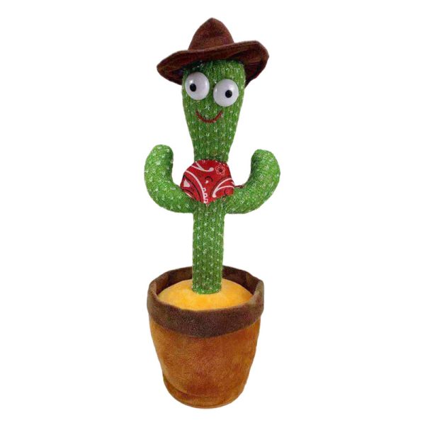 Interactive Dancing Cactus Toy – Singing, Talking, Voice Recording Plush With Usb Rechargeable Function – Fun Educational Gift For Babies And Kids (ages 6 Months & Up) – Rechargeable & With Box