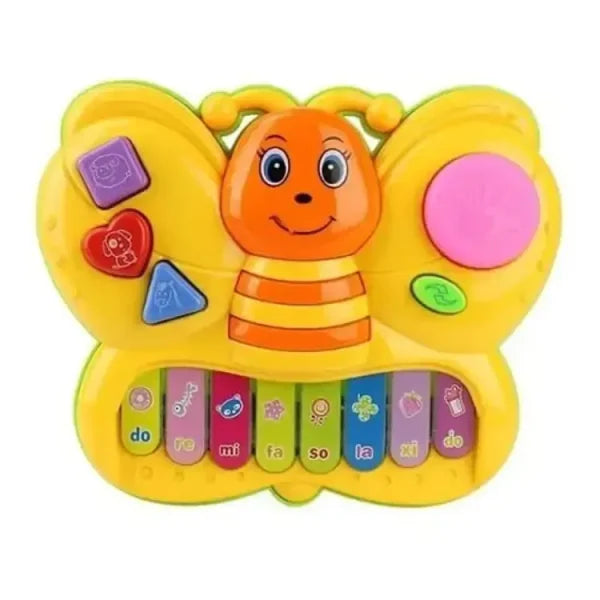 Musical Piano Butterfly With Light Sound | Musical Piano For Kids – Best Quality Piano For Kids – Butterfly Piano – Random Color