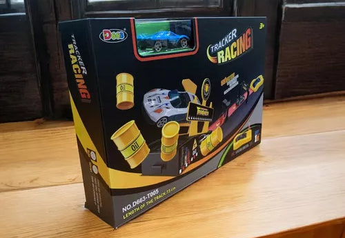 Tracker Racing Set 360 Degrees Rotation Loops Car Track