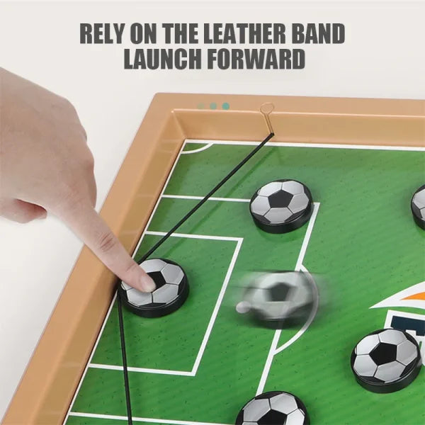Wooden Sling Puck Game | Football Board Game | Wooden Hockey Soccer Table Game