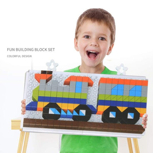 Building Block Set For Kids | Best Quality Block Table Toy For Kids – Toys For Boys & Girls – Building Blocks With Table ( Random Design  )