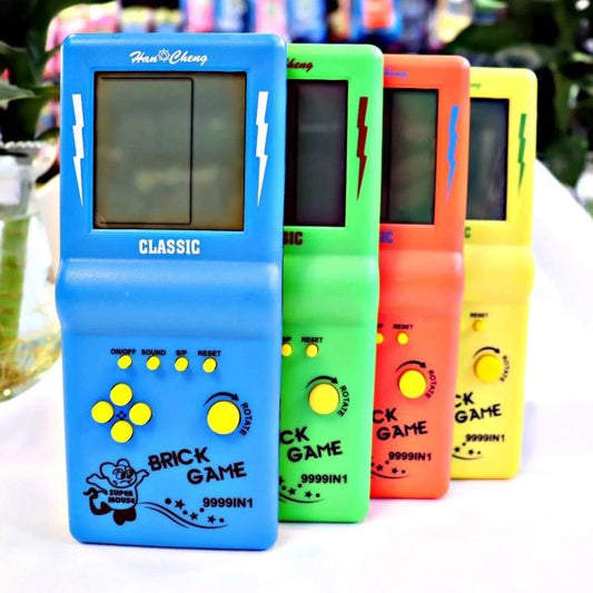 Classic 9999-in-1 Brick Game – Game Classic Fun Tetris Hand Held Lcd Retro Game Toys Handheld Video Game For Kids (random Color) (with Box)