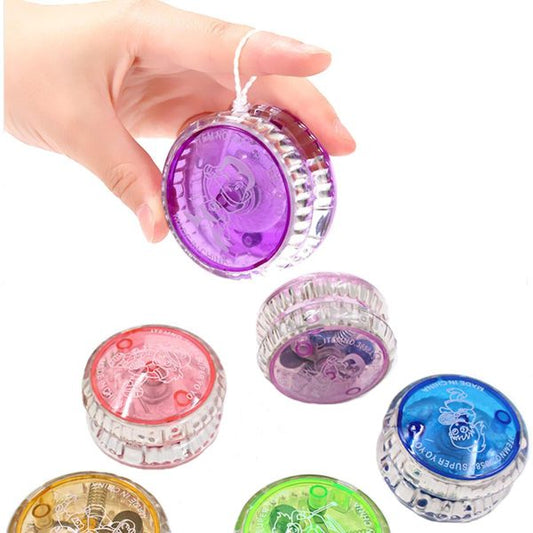 Light-up Yo-yo Toy For Kids – Colorful Flashing Led Yo-yo For Boys & Girls – Fun Classic Spinning Toy For Beginners, Party Favors, Gifts & Outdoor Play – Random Color