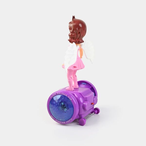 Princess Balance Car With Light & Music | Best Quality Princess Doll | Doll For Baby Girls | Random Color