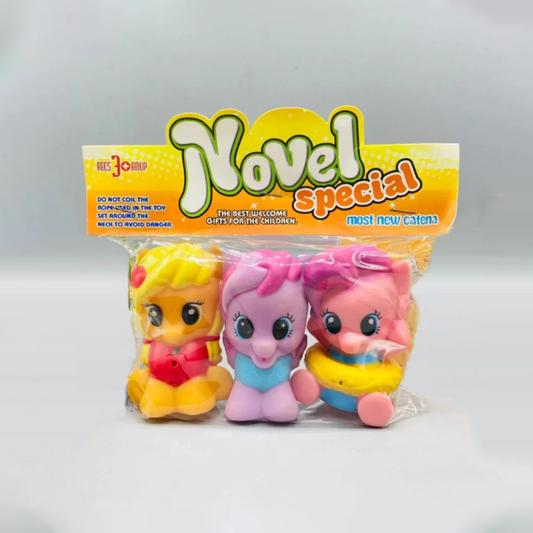 Unicorn Toys | Unicorn Chuchu Set For Kids | Unicorn Chuchu Toys For Kids & Babies – Toys For Boy & Girls – 03 Pcs – Random Color